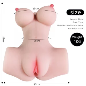 Masturbador masculino, boneca realista de meio corpo, simulador de vagina, brinquedo sexual para adultos