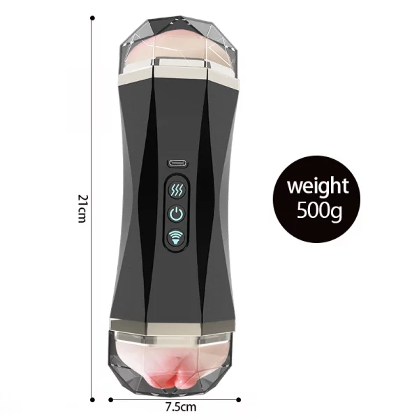 Masturbateur automatique à double tête pour hommes, appareil électrique pour adultes, jouet sexuel