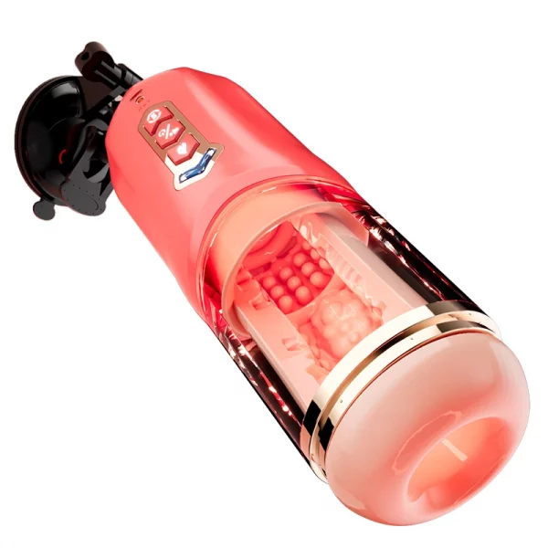 Masturbateur automatique mains libres pour homme, jouet sexuel électrique télescopique pour adulte-2